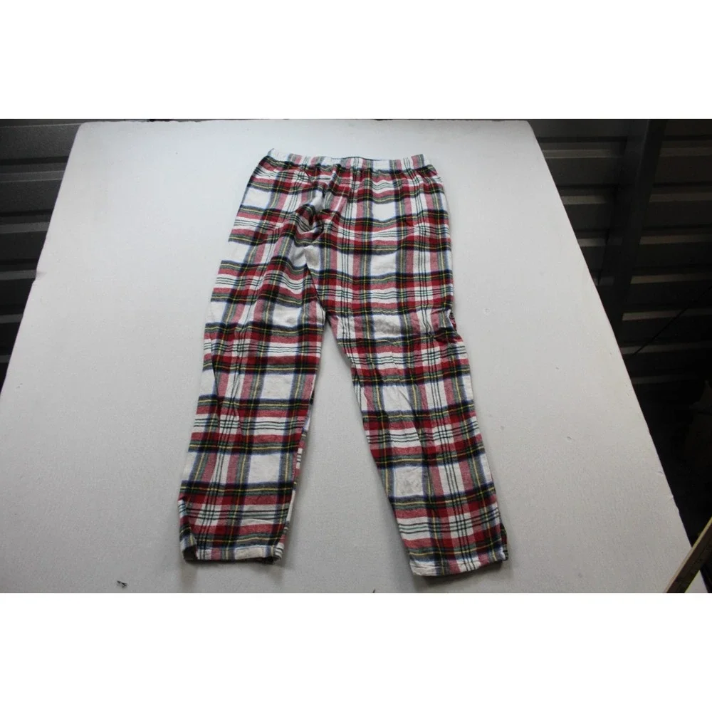 Old Navy Men Pajama Red Plaid Casual Loose Sleepwear Size Large